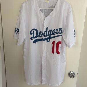 Dodgers White Baseball Jersey